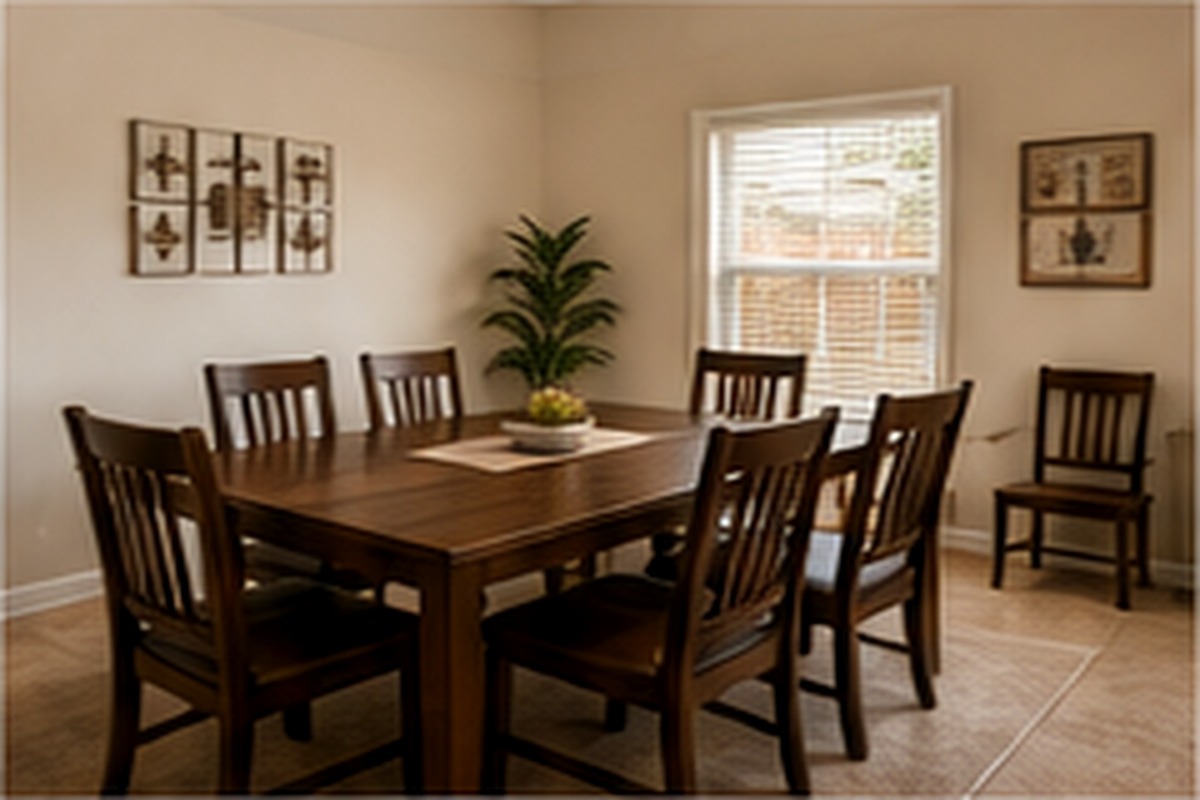 Representative shared dining area