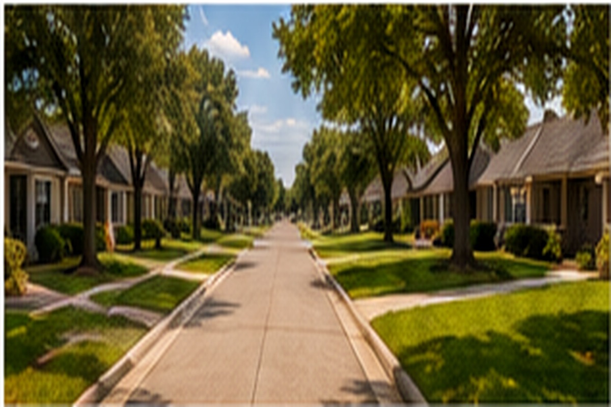 Representative residential neighborhood