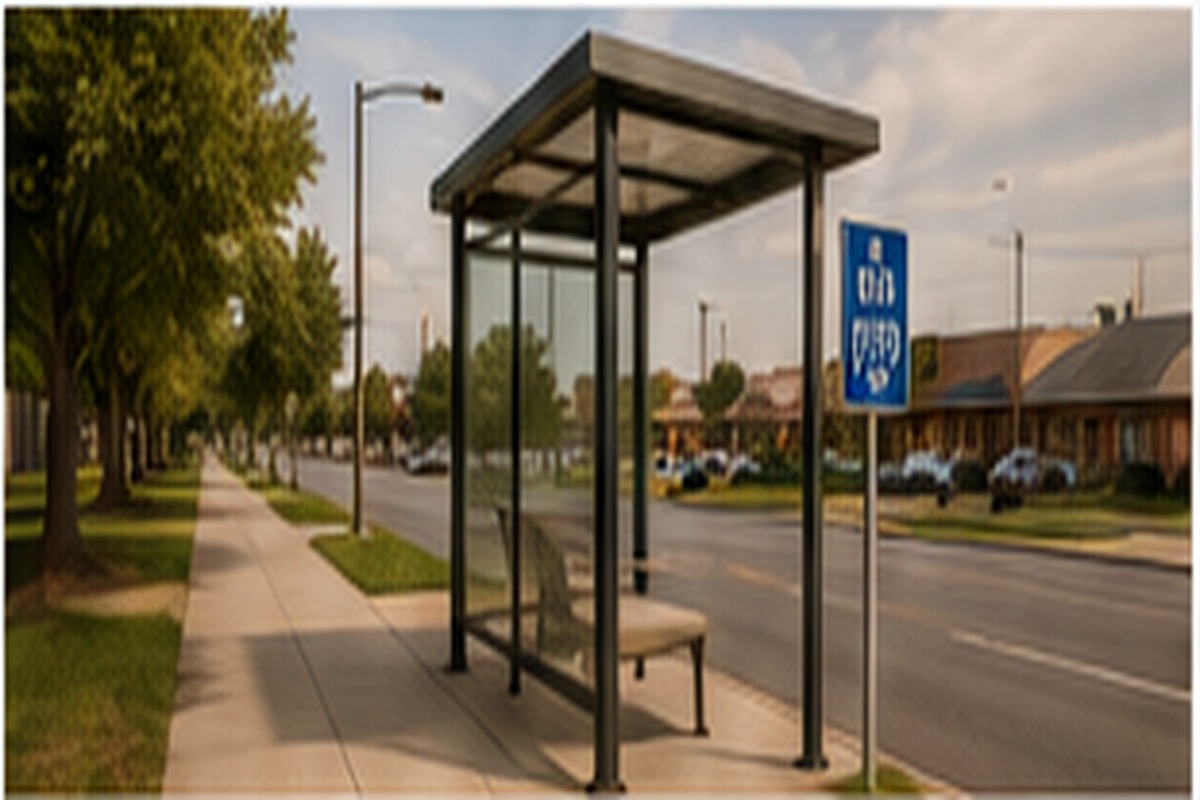 Representative public transportation stop